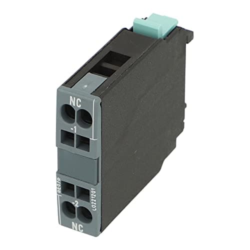 Image of 3RH1921-2CA01 | SIEMENS SIRIUS FRONT-SIDE AUX SWITCH, 1 NC CONTACT, SPRING TYPE TERMINAL FOR 3RT1 CONTACTORS