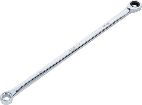Image of BGS 7241 | Ratchet Ring Wrench and Ring Spanner | Extra Long | 11 mm