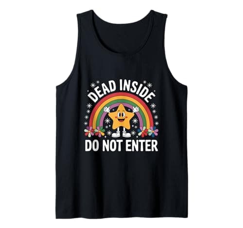 Image of Funny Dead Inside Do Not Enter Tank Top