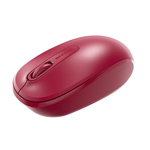 Image of Incase Wireless Mobile Mouse 1850 – Designed by Microsoft – Compact, Comfortable, Right/Left Hand Use, 6-Month Battery Life, Nano Transceiver, Works with Mac/Windows 8/10/11 - Flame Red