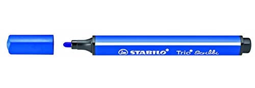Image of Pack of 10 Felt-Tip Pens STABILO Trio Scribbi Paste 2 mm Blue