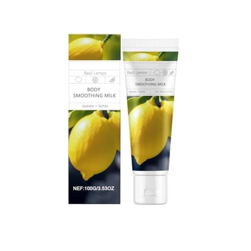 Image of Smooth Lemon Body Butter, Body Moisturiser for Women, Fast Absorbing Whipped Moisturizer With Herbal Citrus Scent, Natural Skin Care Gentle Soothing, For Velvety Skin Texture (1, 100g)