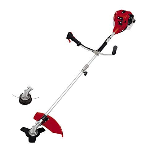 Image of Einhell GC-BC 25/1 I AS Petrol Brush Cutter -- Powerful 600W 2-in-1 Grass Trimmer and Scythe, 2-Stoke Engine, Metal Blades, 230/420mm Cutting Width, Bump Fed Spool -- Petrol Strimmer With Harness