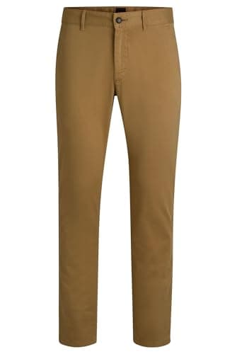 Image of BOSS Men's Schino-Slim D Trousers, Medium Beige261, 40 W/36 L