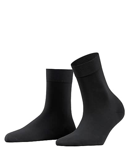 Image of FALKE Women's Fine Softness 50 DEN W So Semi-Opaque Plain 1 Pair Socks, Black 3000, 2.5-5