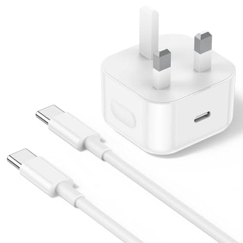 Image of iPhone 17 16 Fast Charger, 2M Fast Charging Cable,iPad Fast Charger, USB C Charger Plug For iPhone 16/15 Pro/15 Plus/Pro Max (White, 1P-2M)