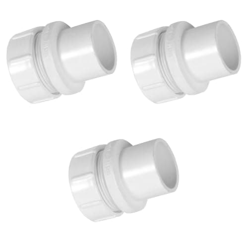 Image of PVC Access Plug, 32mm Solvent Weld Waste Pipe Fitting, White, 3-Pack