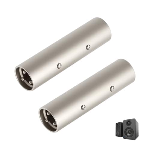 Image of 2 Pack XLR Male to Male Adapter, XLR Coupler Premium for Professional Audio Systems Microphones Mixers Speakers and Audio Equipment, Durable Metal Construction for Clear Balanced Sound Transfer