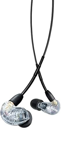 Image of Shure AONIC 215 Wired Sound Isolating Earbuds Wired, Clear, Câble de 3.5 mm avec télécommande et microphone