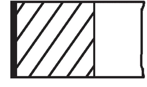 Image of MAHLE ORIGINAL 014 98 V0 Piston Ring Set Piston Ring Set Piston Segment Set Piston Rings