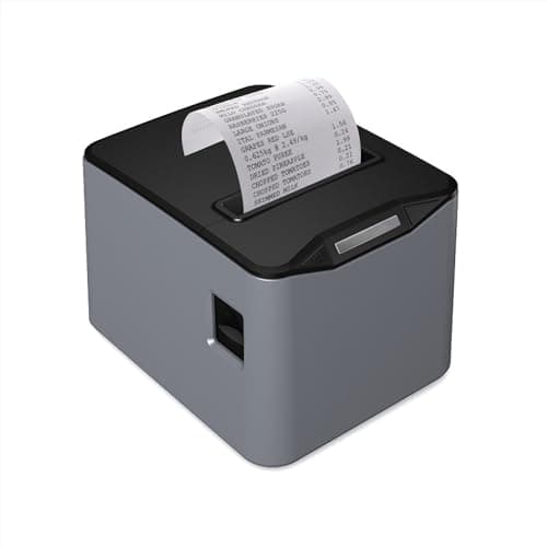 Image of Thermal Receipt Printer, 80mm Receipt Label Printer, Direct Thermal Receipt POS Printer with USB Ethernet Port For Shop, Restaurant, Home Business, ESC/POS Compatible with Windows/Mac/Linux/Android