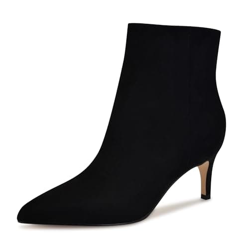 Image of Nine West Women's Sheeba Ankle Boot, Black Suede 002, 5 UK