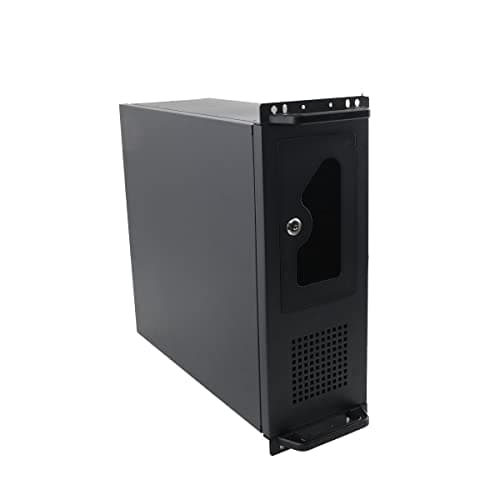 Image of Lfhelper 4U Rack Case with 7 PCI Slots, 7x3.5” HDD Bays, Key Lock Front, USB 2.0 Ports, Fits ATX/M-ATX/Mini-ITX, 4U Rackmount Server Chassis Enclosure, Secure for Network & Data Applications