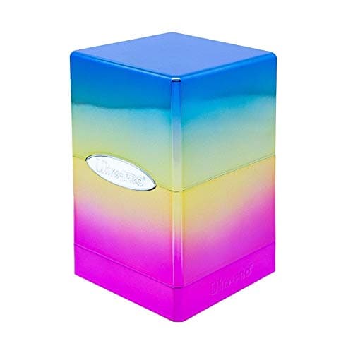 Image of Ultra Pro - Hi-Gloss Rainbow Satin Tower Deck Box - Accessory