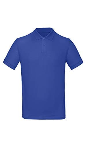 Image of B&C Men's Organic Inspire Polo, Cobalt Blue, S. PM430
