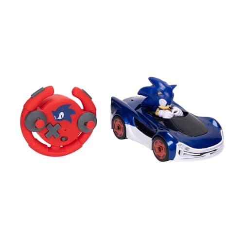 Image of Sonic The Hedgehog Speed Star Lightning Drifting RC Officially Licensed by Jakks Pacific - Remote Control Cars with Light Up Wheels, Interactive Play with Included Battery Operated Red Remote Control