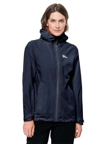 Image of Jack Wolfskin womens Pack & Go Shell W Jacket, Night Blue, Medium US