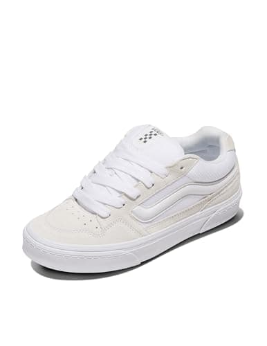 Image of Vans Women's Caldrone Sneakers, Suede/Mesh White, 5 UK