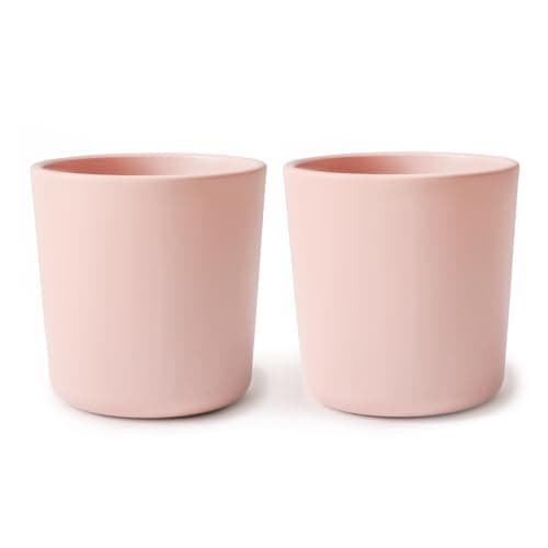 Image of Mushie Dinnerware Cups for Kids | Tableware Cups | 1x Set of 2 | Reuseable | Dishwasher- and Microwave Safe | Easy for Child to Hold | Made in Denmark (Blush)