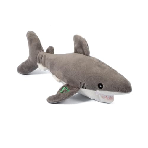 Image of Ancol Made From Shark Dog Toy - Interactive Cuddly Comfort Puppy Squeaking Playing Toy - Fun Adventure Games Pet Accessory