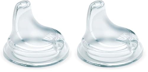 Image of NUK First Choice Learner Cup Silicone Replacement Non-Spill Spout 6mths+ (Pack of 2)