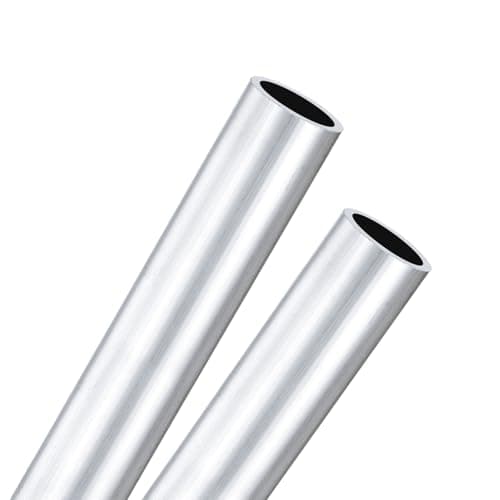 Image of M METERXITY 2-Pack 400mm 6063 Aluminum Round Tube, 13mm ID 16mm OD Seamless Aluminum Tubing for Construction/Machining/DIY Crafting, Metal Straight Pipe [0.51x0.63x15.7IN]