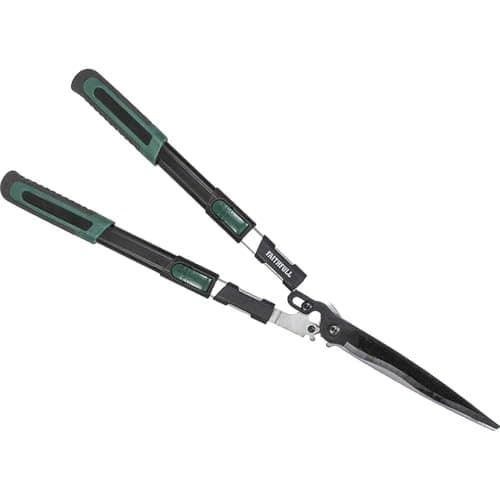 Image of Faithfull FAICOUHS12T Countryman Hedge Shear Aluminium Three Position Telescopic Handles - 300mm (12in) Blade, Geared Action, Blade Length: 300mm Overall Length: 720mm - 840mm