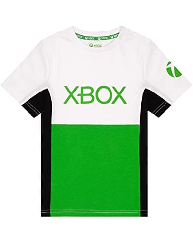 Image of Xbox T-Shirt for Boys & Girls | Kids Block Green Game Logo Top | Children Gamers Clothing Merchandise 12-13 Years