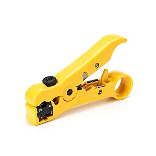 Image of Wire Stripping Tool for Coax and Data Cable Cable Stripper for UTP Cat5 Cat6 Cable Stripper