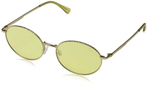 Image of Pepe Jeans Sunglasses PJ5157 Flynn Round Sunglasses 54, Yellow Gold/Yellow
