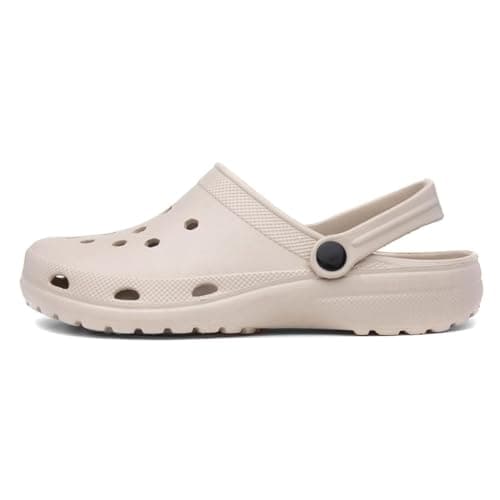 Image of Shoe Zone - Womens Stone Slip On EVA Clog - Size 8 UK - Beige