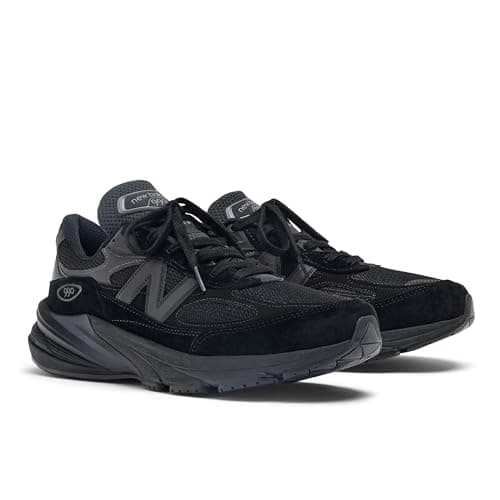 Image of New Balance Unisex Made in USA 990v6 Sneaker, Black/Black, 9.5 UK