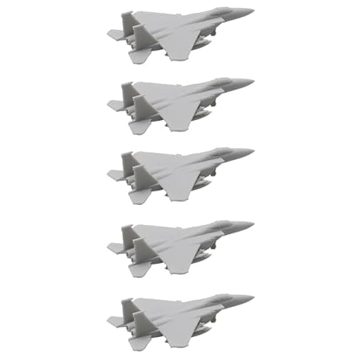 Image of 5PCS F-15E Strike Eagle Aircraft DIY Model 1/2000-1/350 Scale Resin Assembly Model Combat Plane DIY Fighter Jet Aeroplane Military Model(1/700 (28mm))