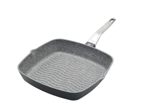 Image of MasterClass Cast Aluminium Induction-Safe Non-Stick Griddle Pan, 28 cm (11"), Grey