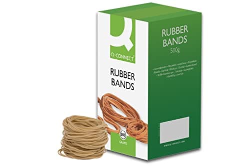 Image of Q-Connect Rubber Bands No.19 88.9 x 1.6mm 500g KF10527,green|beige|gold