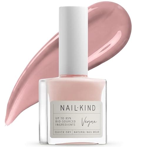 Image of Light Pink Nail Polish Pillow Talk 8ml Vegan Nail Varnish – Classic Nude Finish, Quick Drying Long Lasting Chip Resistant Manicure, Low Chemical Formula, PETA & Halal Certified, NailKind