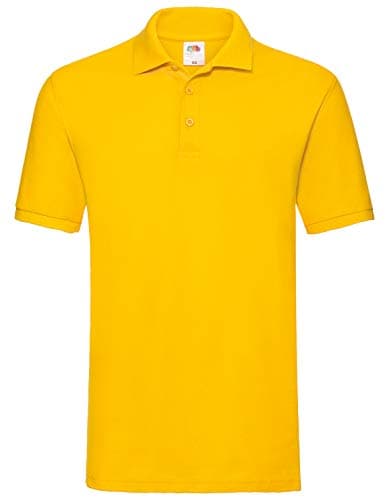 Image of Fruit of the Loom Men's 65/35 Polo Shirt, Sunflower, Large