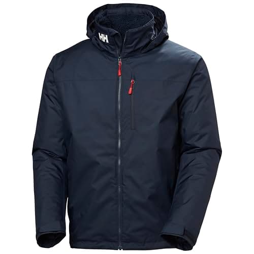 Image of Helly Hansen Men's Crew Hooded Midlayer Jacket 2, Navy, L