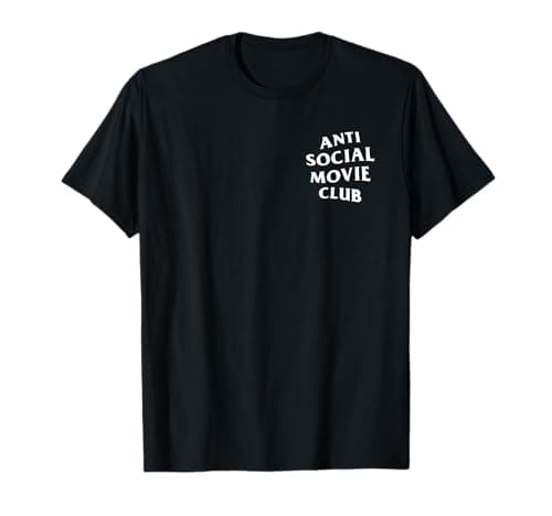 Image of Anti Social Movie Club: White Logo (Front + Back) T-Shirt