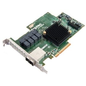 Image of Adaptec 71685 24-Ports SAS/SATA RAID Controller, PCI Express 3.0 x8, Plug-in Card, RAID 0, 1, 1E, 5, 6, 10, 50, 60, 6 Total SAS Port(s) - 4 SAS Port(s) Internal, 2 SAS Port(s) External, 2274700-R