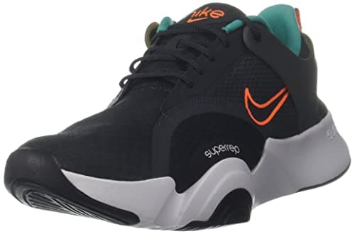 Image of NIKE Men's Superrep Go 2 Running Shoes, Dk Smoke Grey Total Orange, 7.5 UK
