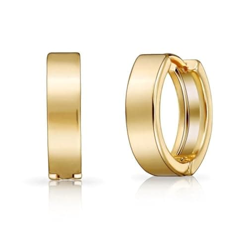 Image of Philip Jones 18k Gold Plated Huggie Earrings