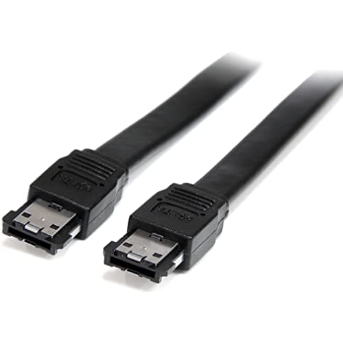 Image of StarTech 3 feet Shielded External eSATA Cable M/M, Black