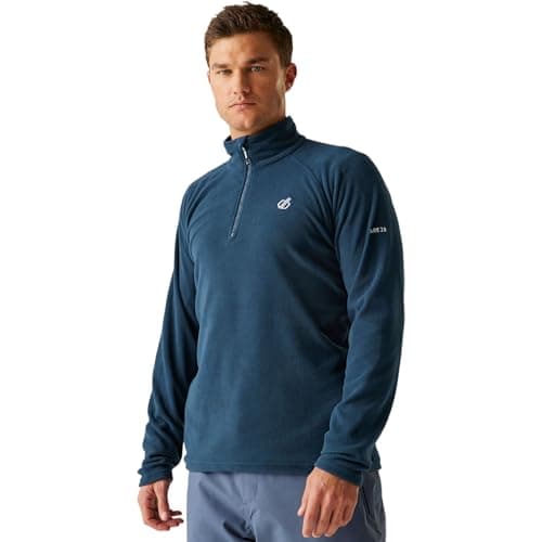 Image of Dare 2b Mens Modulus Full Zip Hoodie in Black Jersey Cotton Jumper Sweater| Soft to wear with Ribbed Cuffs