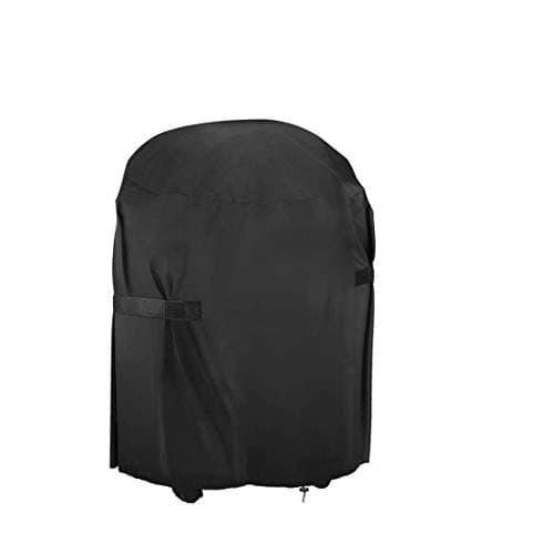 Image of Barbecue Cover, Heavy Duty BBQ Cover, 210D Oxford Fabric Round Outdoor BBQ Grill Cover, Waterproof Windproof Rip-Proof and UV Resistant BBQ Cover (77x90cm)