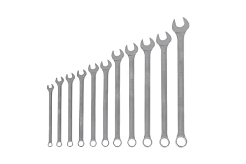 Image of GEDORE 11-pc. Combination spanner set, Long, AF 8-22 mm, Angled, Bi-hex, UD profile, Spanner set, 7 XL-0111