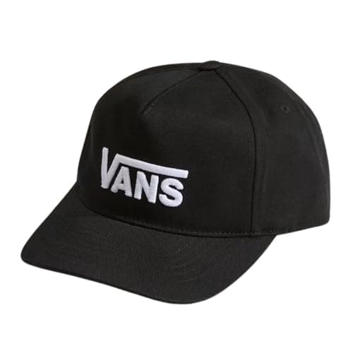 Image of Vans Drop V Logo Snapback, Black, One Size
