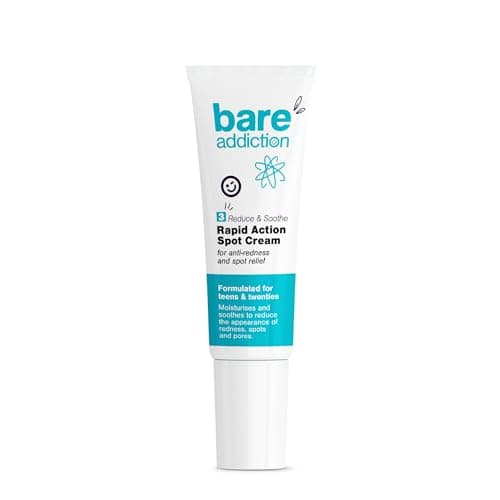 Image of Bare Addiction 15ml Rapid Action Spot Cream Skincare to Moisturise and Soothe the Appearance of Redness Spots and Pores without Drying Skin