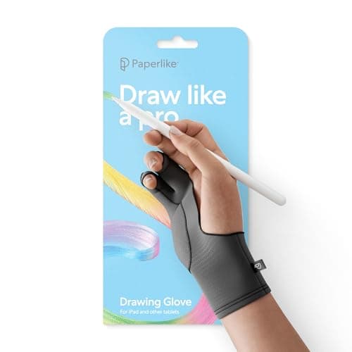 Image of Paperlike Drawing Glove for iPad - Artist Glove for Drawing on Tablets (Right and Left Hand; 3 Sizes: S, M, L)