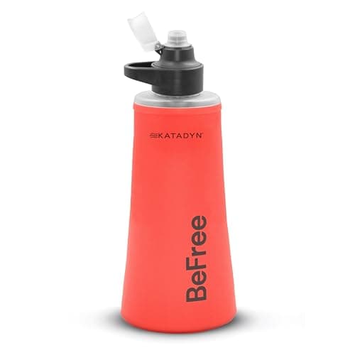 Image of Katadyn BeFree AC 1L Soft Water Filter Bottle – Red, Ultralight & Collapsible Flask, First-of-Its-Kind Activated Carbon Filter Improves Taste & Odors, Ideal for Hiking, Travel, Sports & Emergencies